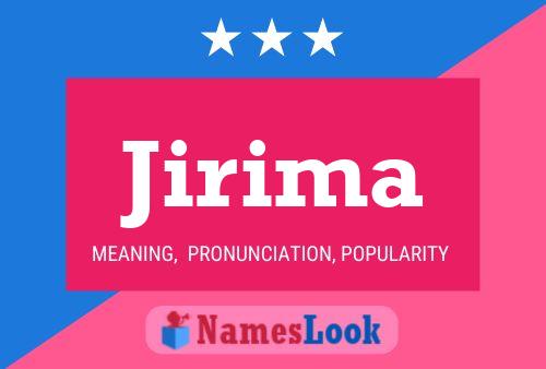 Jirima 名字海报