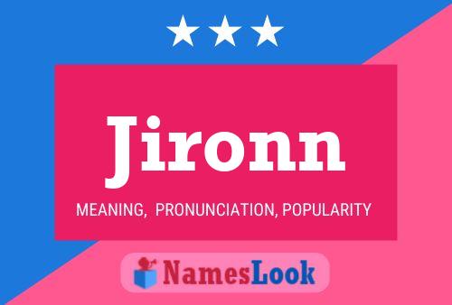 Jironn 名字海报