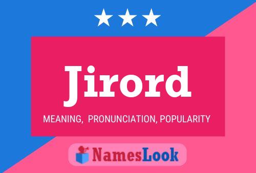 Jirord 名字海报