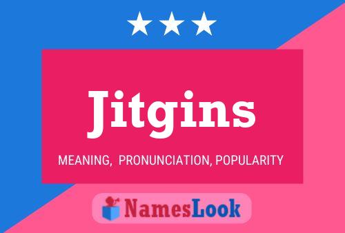 Jitgins 名字海报