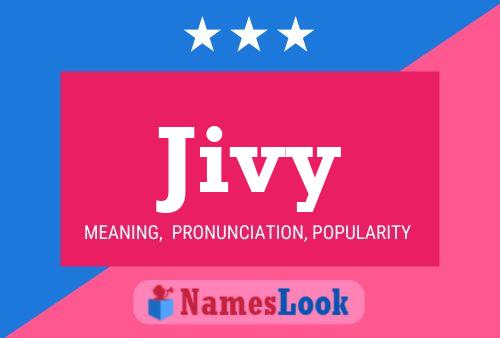 Jivy 名字海报