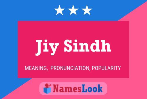 Jiy Sindh 名字海报