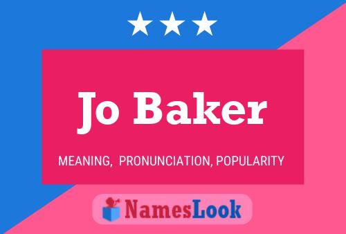 Jo Baker 名字海报