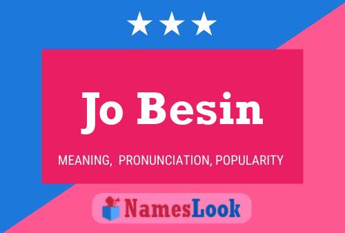 Jo Besin 名字海报