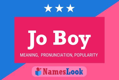 Jo Boy 名字海报