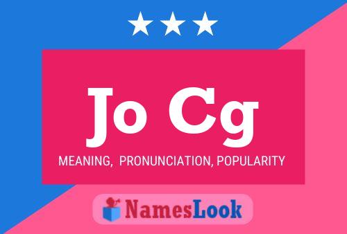 Jo Cg 名字海报