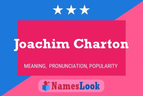 Joachim Charton 名字海报