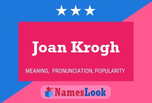 Joan Krogh 名字海报