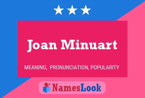 Joan Minuart 名字海报