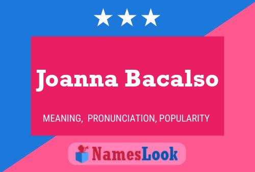 Joanna Bacalso 名字海报