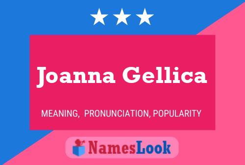 Joanna Gellica 名字海报