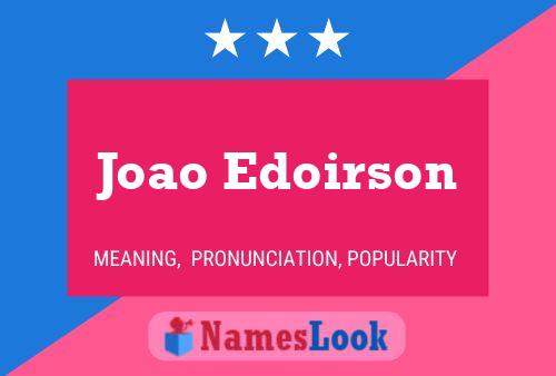 Joao Edoirson 名字海报