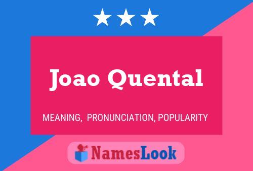 Joao Quental 名字海报