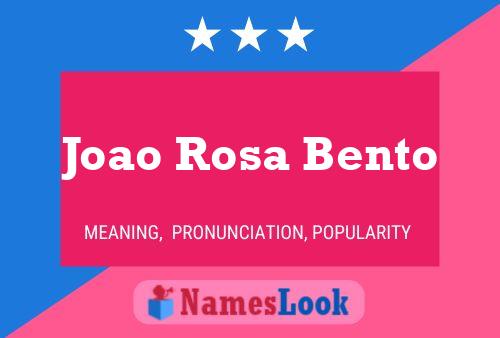 Joao Rosa Bento 名字海报