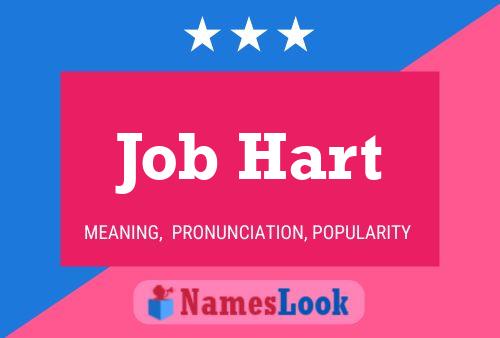 Job Hart 名字海报