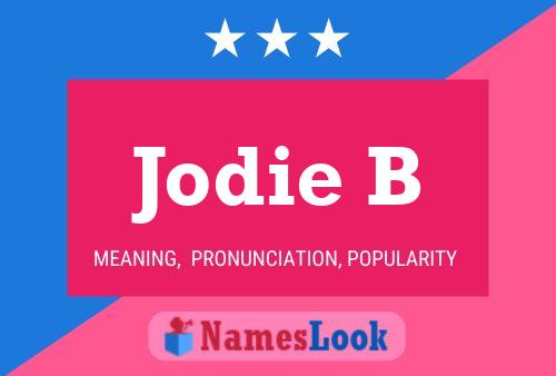 Jodie B 名字海报