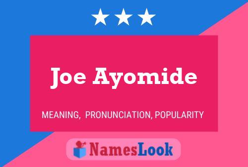 Joe Ayomide 名字海报