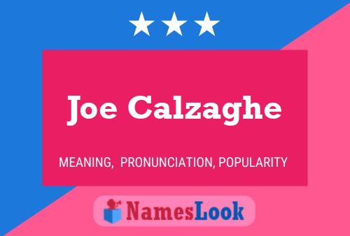 Joe Calzaghe 名字海报