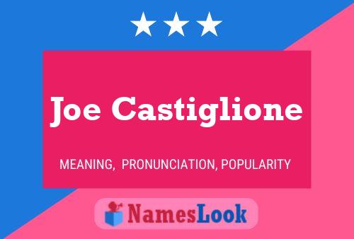 Joe Castiglione 名字海报