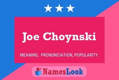 Joe Choynski 名字海报