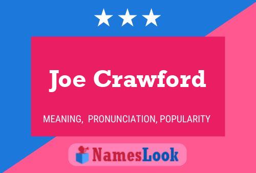 Joe Crawford 名字海报