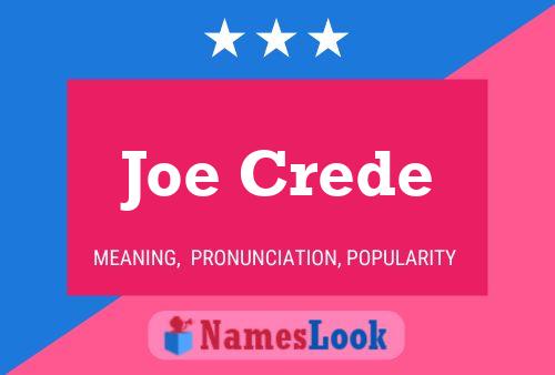 Joe Crede 名字海报