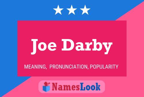 Joe Darby 名字海报