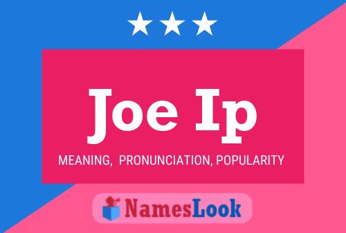 Joe Ip 名字海报