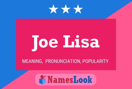 Joe Lisa 名字海报