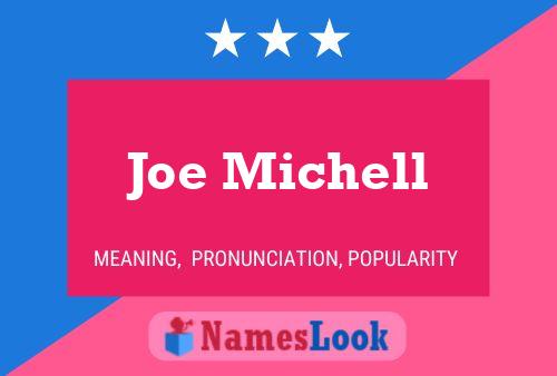 Joe Michell 名字海报