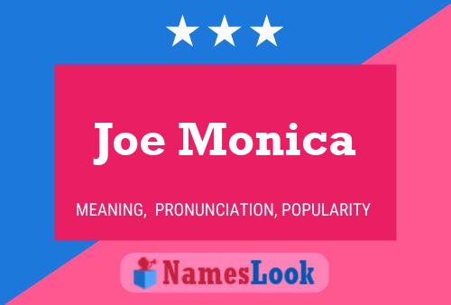 Joe Monica 名字海报