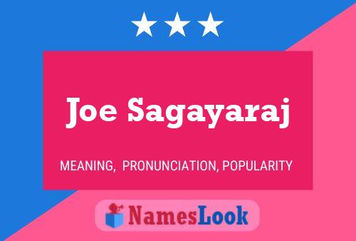 Joe Sagayaraj 名字海报