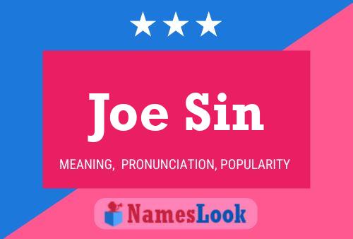 Joe Sin 名字海报