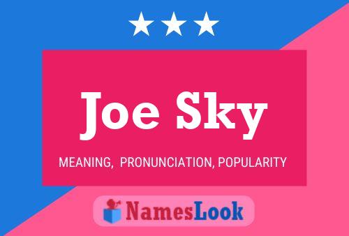 Joe Sky 名字海报