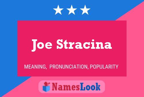 Joe Stracina 名字海报