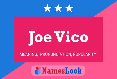 Joe Vico 名字海报