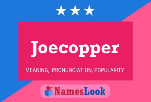 Joecopper 名字海报