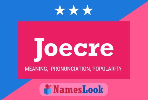 Joecre 名字海报