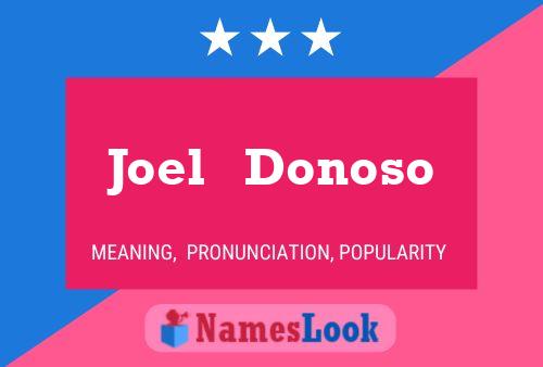 Joel   Donoso 名字海报