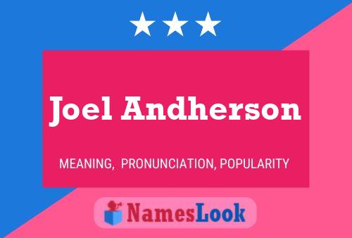 Joel Andherson 名字海报