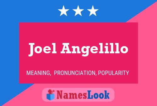 Joel Angelillo 名字海报