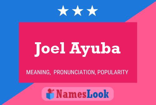 Joel Ayuba 名字海报