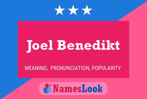 Joel Benedikt 名字海报