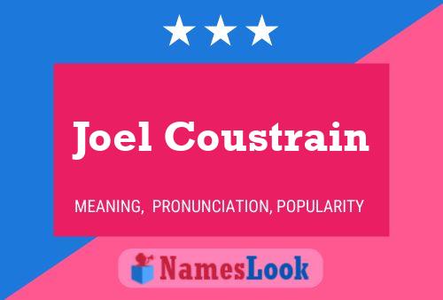 Joel Coustrain 名字海报