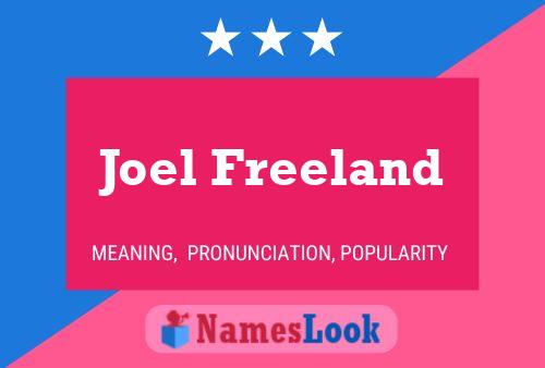 Joel Freeland 名字海报