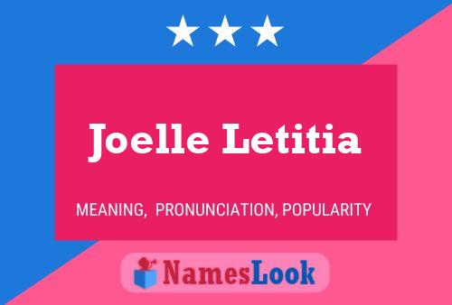 Joelle Letitia 名字海报