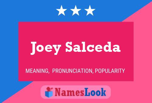 Joey Salceda 名字海报