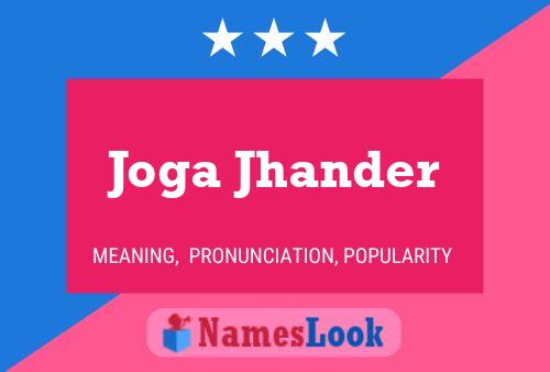 Joga Jhander 名字海报