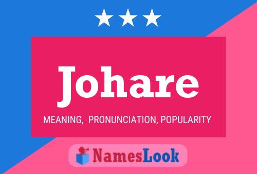 Johare 名字海报