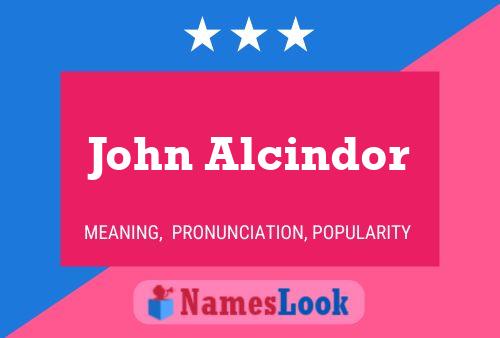 John Alcindor 名字海报